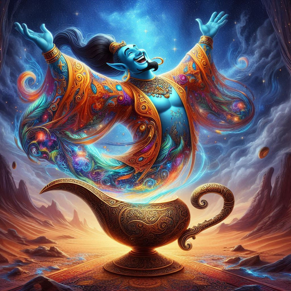 Aladdin's Lamp Cosmic Genie